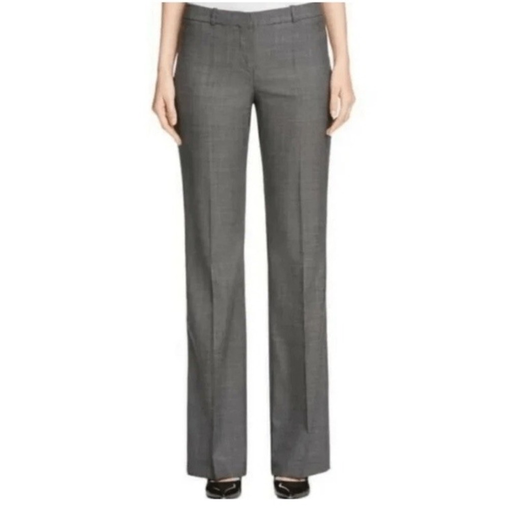 Boss Hugo Boss Tulia4 Dress Pants Trousers Gray Wool Blend Womens 14 NWT